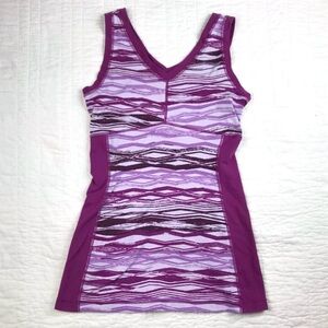 Lucy athletic yoga workout tank top pink purple XS